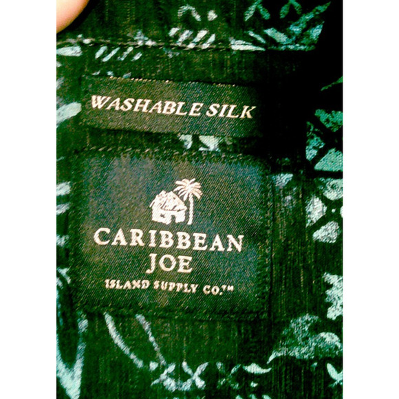 Caribbean Joe Island Supply Company Men's XXL Short Sleeve Blue Button-down - Picture 3 of 9